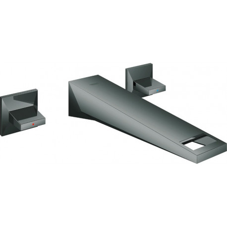 Mitigeur lavabo mural 3 trous Allure Brilliant 20348 FMS 210mm graphite dur