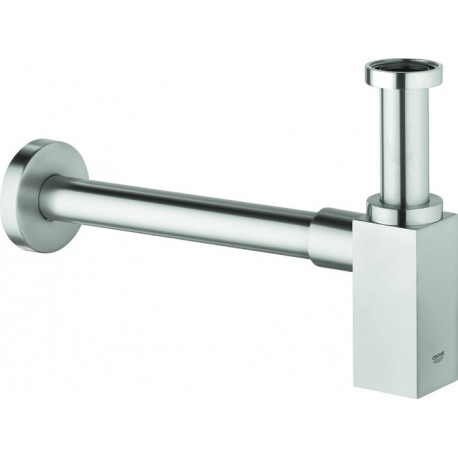 Siphon GROHE carré 40564 pour lavabo acier