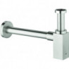 Siphon GROHE carré 40564 pour lavabo acier