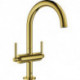 Mitigeur lavabo Atrio 21022 DN15 L-Size Poignée à levier or brillant