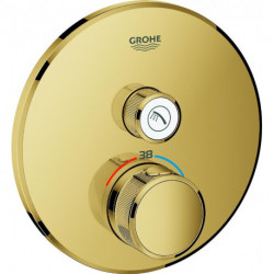 Thermostat GROHE Grohtherm SmartControl 29118 FMS rond 1 ASV or brillant
