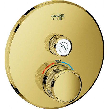 Thermostat GROHE Grohtherm SmartControl 29118 FMS rond 1 ASV or brillant
