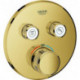 Thermostat GROHE Grohtherm SmartControl 29119 FMS rond 2 ASV or brillant