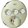 Thermostat GROHE Grohtherm SmartControl 29121 FMS rond 3 Vanne d'arrête nickel