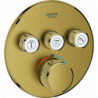 Thermostat GROHE Grohtherm SmartControl 29121 FMS rond 3 ASV or brillant geb.