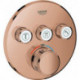 Thermostat GROHE Grohtherm SmartControl 29121 FMS rond 3 ASV or rose vif