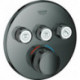 Thermostat GROHE Grohtherm SmartControl 29121 FMS rond 3 ASV graphite dur