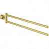 Porte-serviettes GROHE Atrio 40308 2-bras or brillant