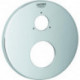 Rosace Grohe 49108 rond pour EHM-Kit de garnitures chromé