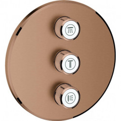 Robinet à encastrer triple Smart Control 29122 FMS rond or rose vif geb.