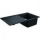 Evier K400 31640 1 bassin 860x500mm avec ATF droite/gauche granit noir