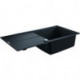 Evier K400 31641 1 bassin 1000x500mm avec ATF droite/gauche granit noir