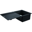 Evier K500 31644 1 bassin 860x500mm avec ATF droite/gauche granit noir
