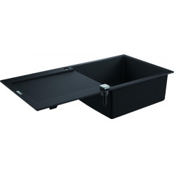 Evier K500 31645 1 bassin 1000x500mm avec ATF droite/gauche granit noir
