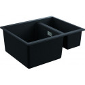 Evier K500 31648 1.5bassin 555x460mm droite/gauche granit noir