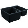 Evier K500 31648 1.5bassin 555x460mm droite/gauche granit noir
