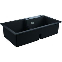 Evier K500 31649 2 bassin 860x500mm droite/gauche granit noir