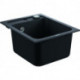 Evier K700 31650 1 bassin 400x500mm granit noir