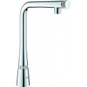 Mélangeur d'évier Zedra Smart Control 31593 L-extensible. Douche de rinçage chromé