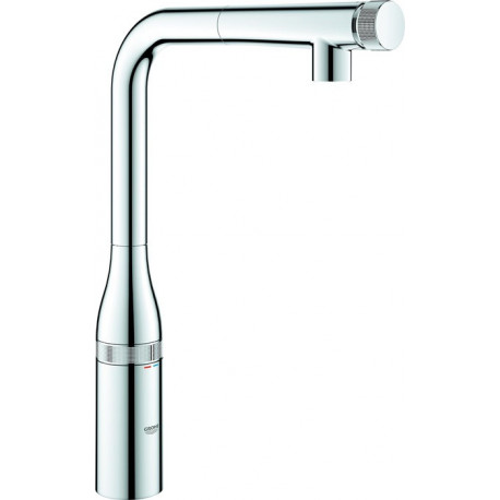 Mélangeur d'évier Essence Smart Control 31615 L-extensible. Douche de rinçage chromé