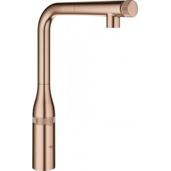 Mélangeur d'évier Essence Smart Control 31615 extensible. Douche de rinçage or rose vif geb.