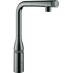 Mélangeur d'évier Essence Smart Control 31615 extensible Douche de rinçage graphite dur
