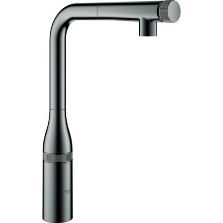 Mélangeur d'évier Essence Smart Control 31615 extensible Douche de rinçage graphite dur