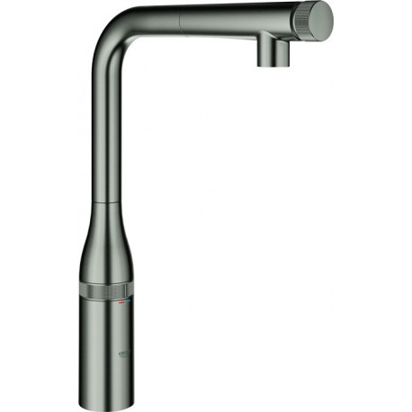 Mélangeur d'évier Essence Smart Control 31615 extensible Douche de rinçage graphite dur