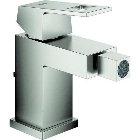 Mitigeur monocommande de bidet GROHE EUROCUBE DN 15 acier