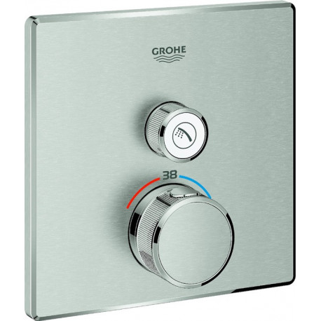 Termostato GROHTHERM SMARTCONTROL angular, 1 válvula de cierre supersteel GROHE