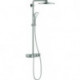 Système de douche EUPHORIA SmartControl S 310 D avec mitigeur thermostatique acier