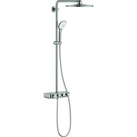 Système de douche EUPHORIA SmartControl S 310 D avec mitigeur thermostatique acier