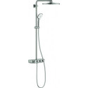 Système de douche EUPHORIA SmartControl S 310 D avec mitigeur thermostatique acier