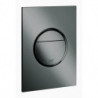 Plaque actionnement des toilettes GROHE Nova Cosmopolitan S 37601 2-Mengen/Start&Stopp graphite dur