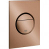 Plaque actionnement des toilettes GROHE Nova Cosmopolitan S 37601 2-M./Start&Stopp or rose vif geb.