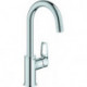 Mitigeur lavabo BauLoop 23891_1 L-Size PushOpen vidage à tirette chromé