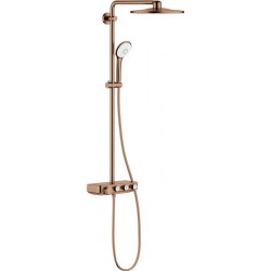 Système de douche Grohe EUPH SmCon 310 m Thermostat pour montage mural-mon wa sun brossé