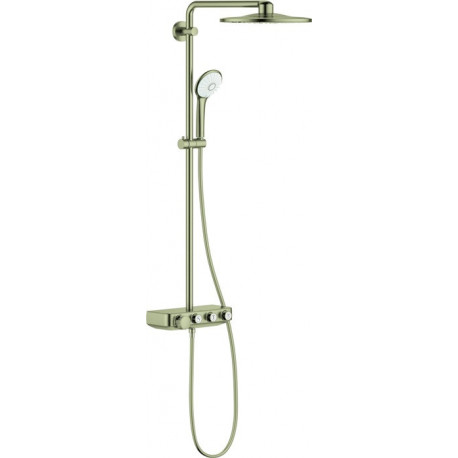 Système de douche Grohe EUPH SmCon 310 m Thermostat pour montage mural-mon Ni brossé