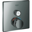 Thermostat GROHTHERM SMARTCONTROL angulaire, 1 robinet d'arrêt graphite dur GROHE