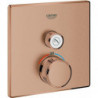 Termostato GROHTHERM SMARTCONTROL angular, 1 válvula de cierre atardecer cálido cepillado GROHE