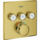 Termostato GROHTHERM SMARTCONTROL angular, 3 válvulas de cierre cool sunrise cepillado GROHE