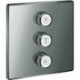 Vanne à encastrer GROHTHERM SMARTCONTROL angulaire, 3 voies graphite dur GROHE