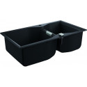 Evier K700 31658 2 bassin 900x500mm granit noir