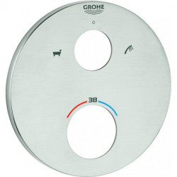 Rosace Grohe 49075 rond pour THM-Kit de garnitures acier