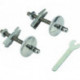 Kit de montage GROHE 49120 pour abattant et couvercle de toilette Essence