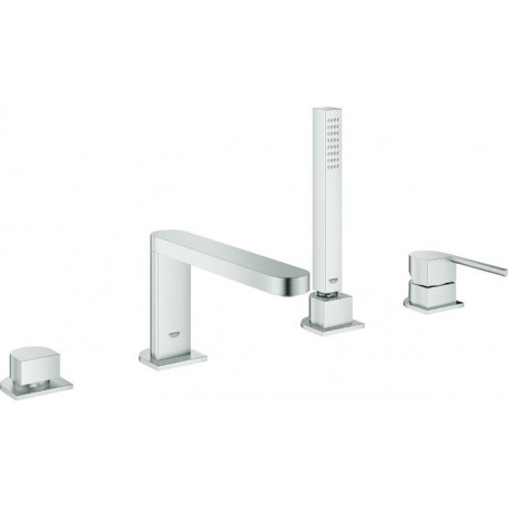 Mitigeur lavabo murale 4 trous PLUS acier