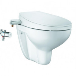 Fixation WC douche WC mural blanc alpin / chrome set 3 en 1 GROHE