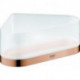 Etagère de douche d'angle SELECTION avec support or rose vif
