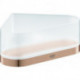 Etagère de douche d'angle SELECTION avec support or rose vif brossé