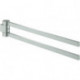 Porte-serviettes GROHE SELECTION 400mm. rigide 2 bras acier